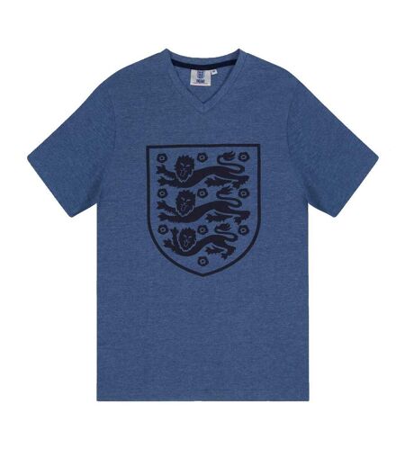 Ensemble De Pyjama Court Homme Bleu Marine Chiné England