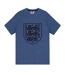 Ensemble De Pyjama Court Homme Bleu Marine Chiné England-3