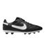 Mens Premier 3 Classic Leather Firm Ground Football Boots Black White Nike-1