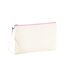 Canvas cosmetic bag one size natural/pink Westford Mill