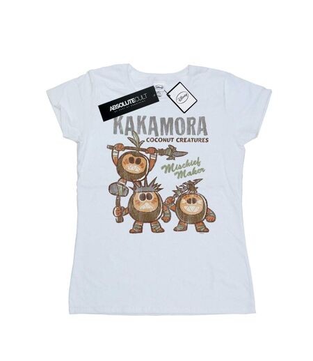 Disney T-shirt en coton Moana Kakamora Mischief Maker - Femmes/Ladies (Blanc) - UTBI33960