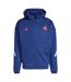 Mens Zne France Ffr Travel Full Zip Hoodie Dark Blue Adidas-2