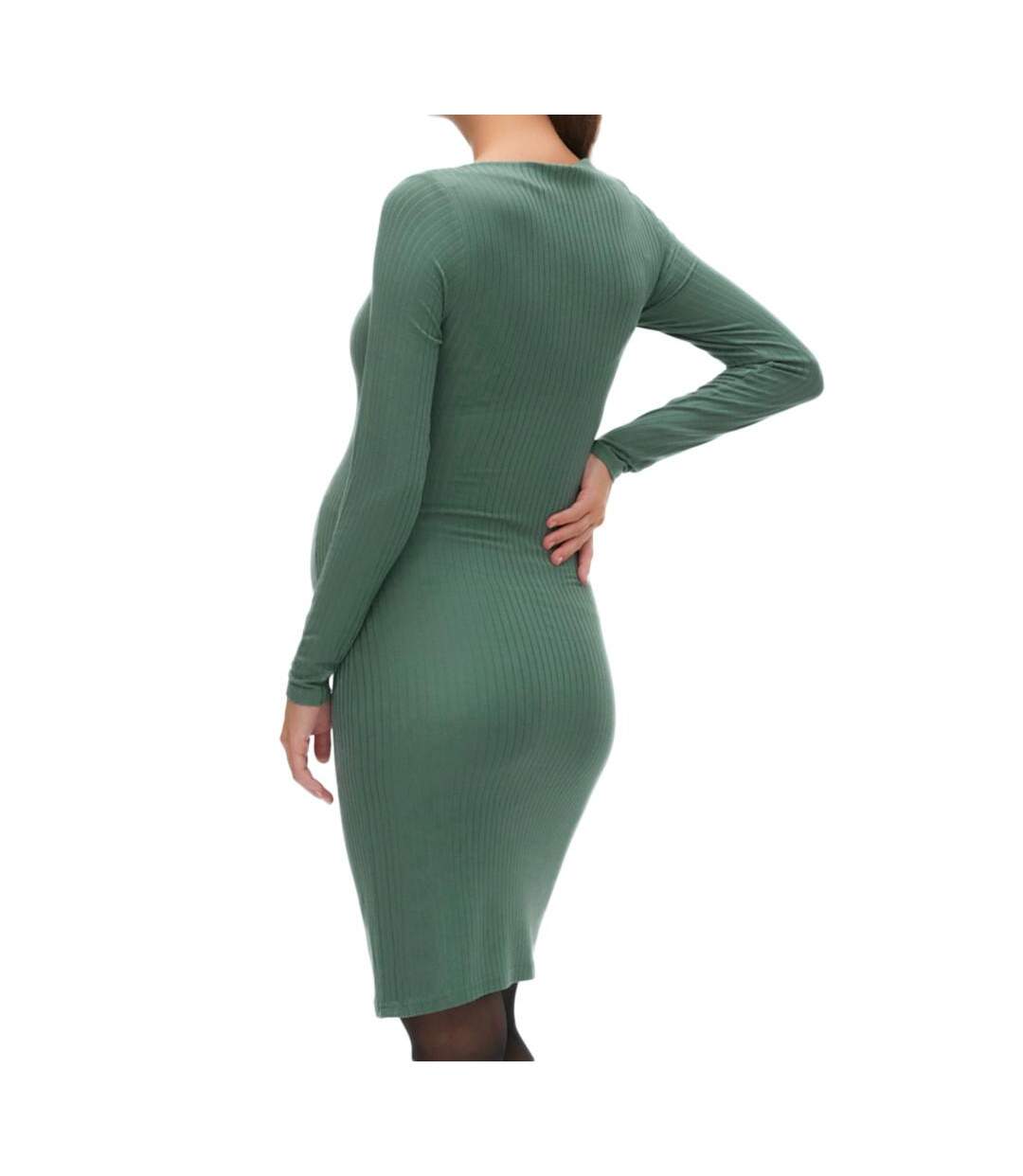 Robe de grossesse verte femme mamalicious trinity-2