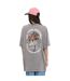 T-shirt femme relax fit col rond lava dye print devant et dos Hand Vondutch-3