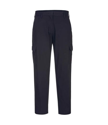 Portwest Womens/Ladies S233 Stretch Slim Cargo Pants (Black) - UTPW513