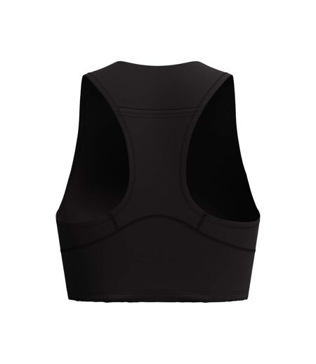 Womens/ladies Ocean Flex Crop Top Black Speedo