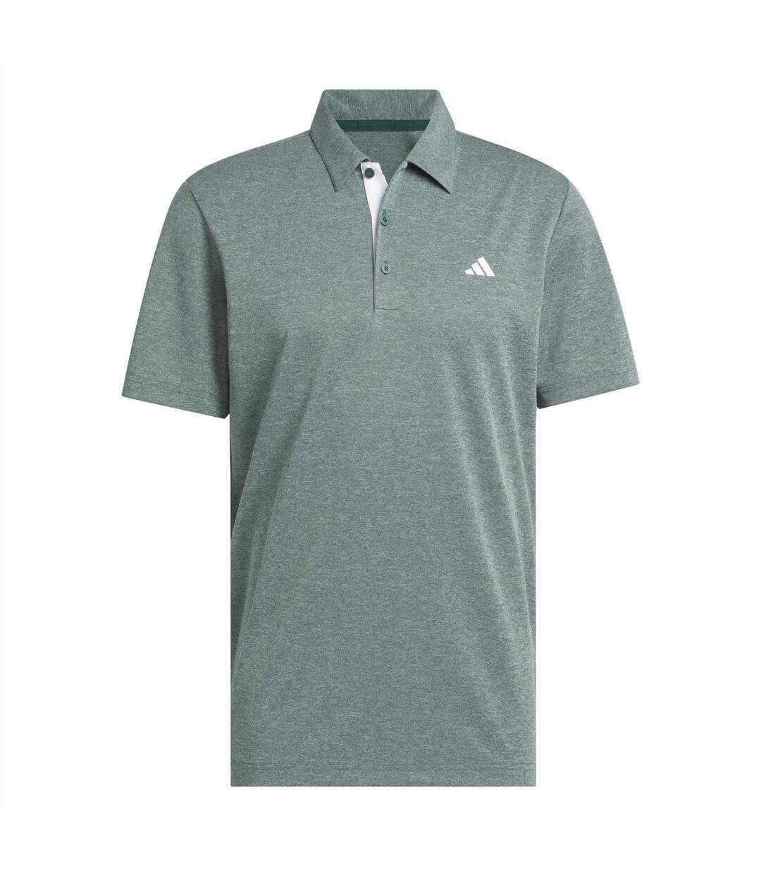 Mens Heather Golf Polo Shirt College Green Adidas-2