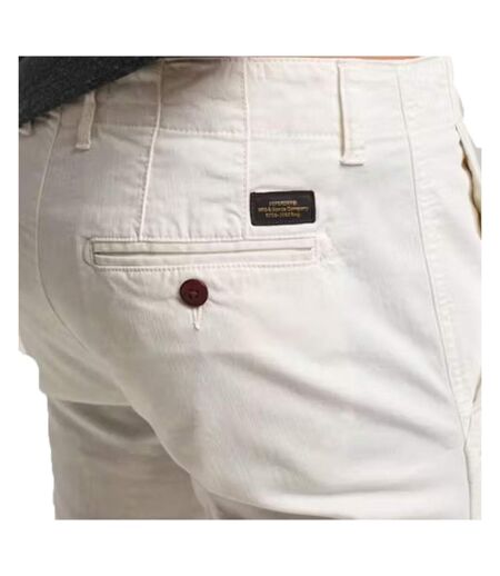 Pantalon chino blanc homme superdry officers