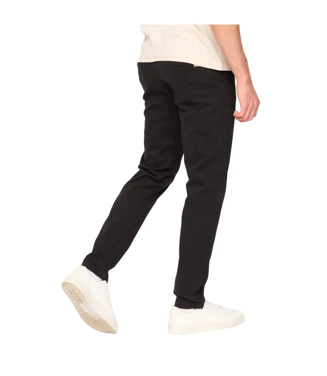 Chino Everett Homme Noir Duck And Cover-3