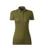 Womens/ladies Grand Polo Shirt Green Malfini-1