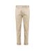 Mens Cotton Blend Slim Chinos Cream Replay-1