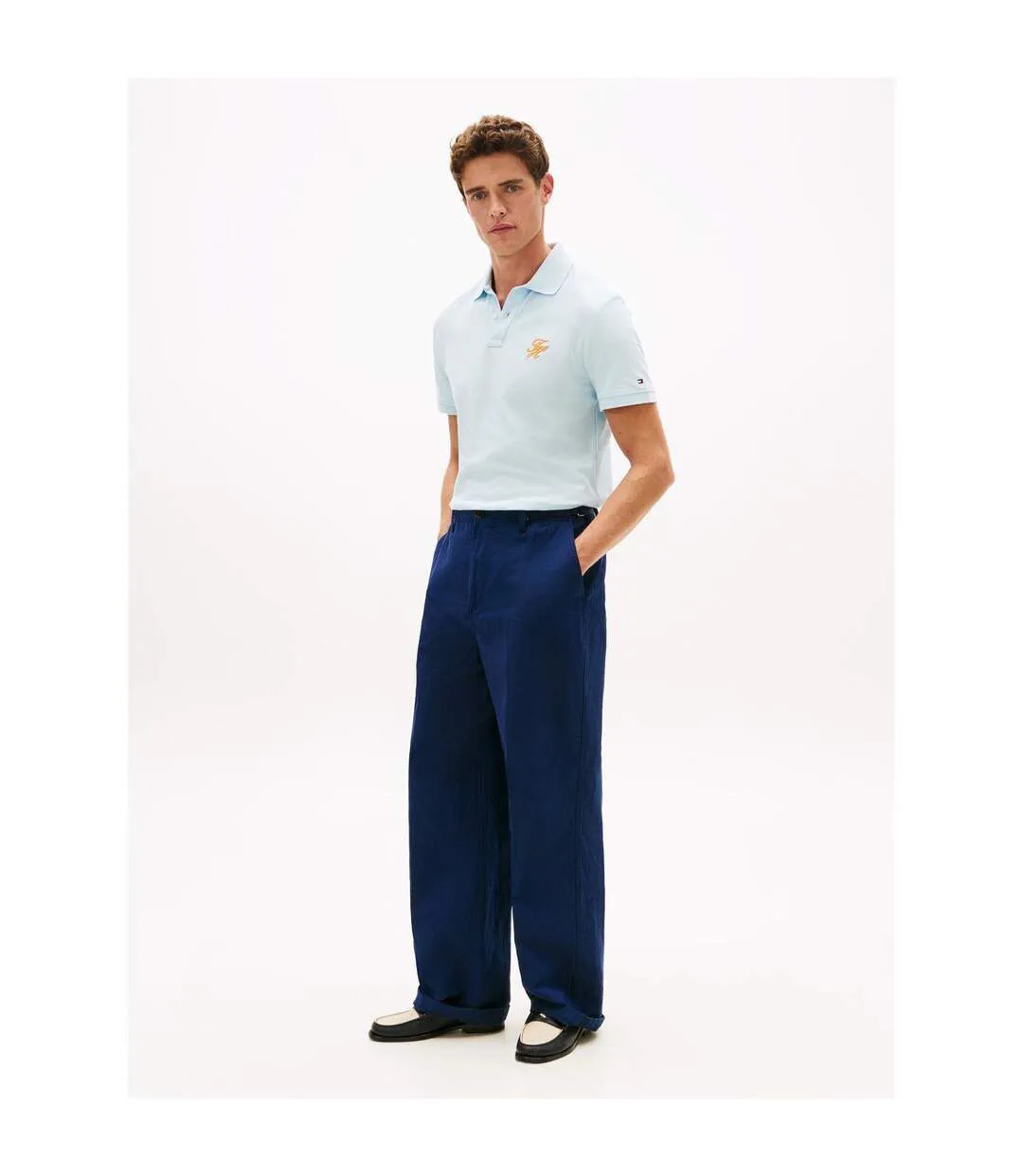 Polo Homme Bleu Tommy Hilfiger-4