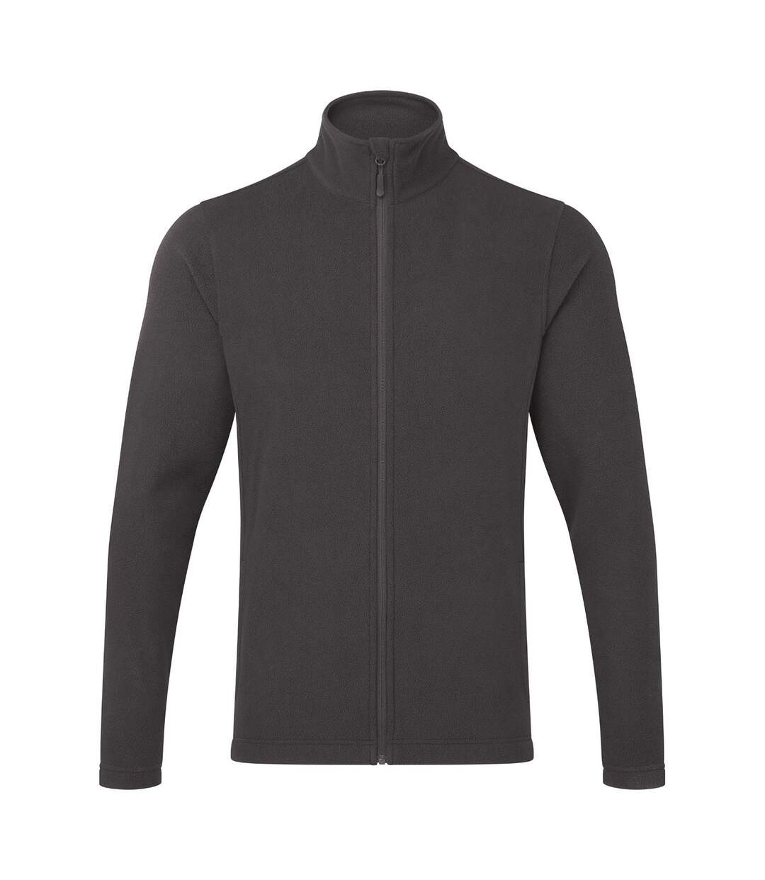 Mens recyclight full zip fleece jacket dark grey Premier