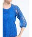 T-shirt dentelle col rond manches 3/4 raglan-4