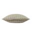 Yard Oxford Trim Linen Grid Throw Pillow Cover (Stone) (50cm x 50cm) - UTRV3115