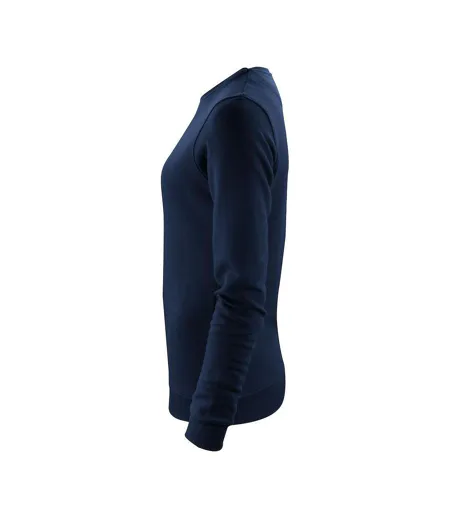 Womens/ladies Alder Crew Neck Sweatshirt Navy James Harvest