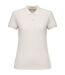 Womens/ladies pique polo shirt ivory Native Spirit