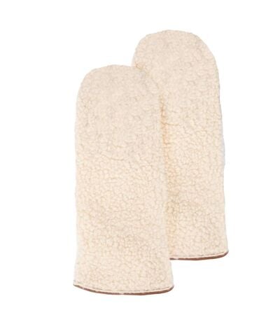 Isotoner Gants femme cuir d'agneau pleine fleur - doublées imitation fourrure