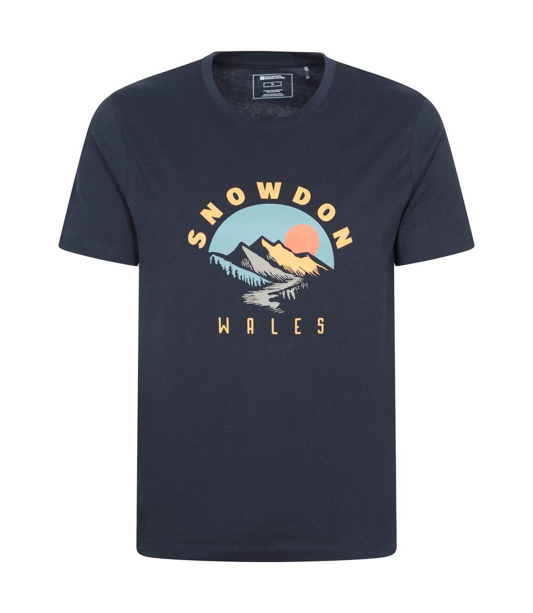 T-shirt manches courtes snowdon homme bleu marine Mountain Warehouse-1