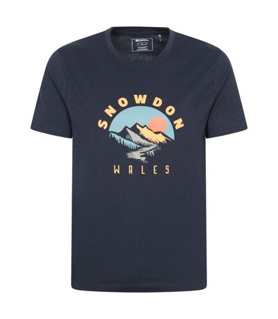T-shirt manches courtes snowdon homme bleu marine Mountain Warehouse