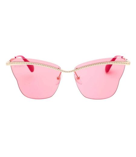 Lunettes De Soleil Motif/style Fumé Et Dégradé Femme Taille Unique Jaune Or Bordeaux Max & Co