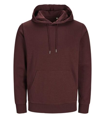 Sweat à capuche - JACK&JONES - Unisexe - JJ3902 - rouge vin port royal