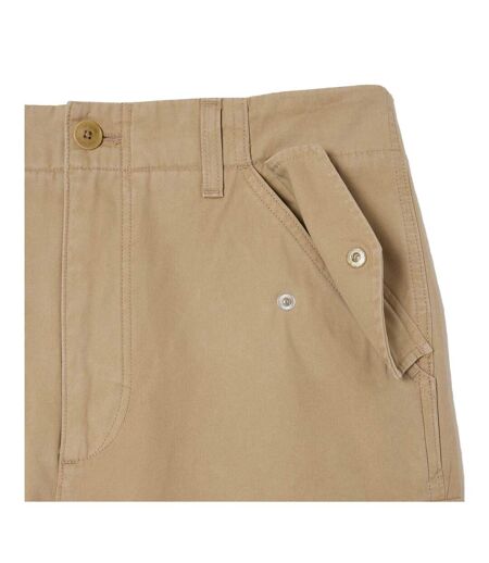 Mens Straight Cargo Trousers Beige Lacoste