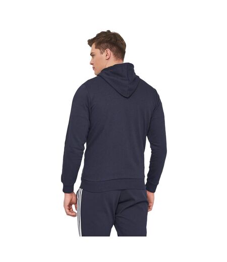 Mens Essentials 3 Stripes Full Zip Hoodie Inkwell Adidas