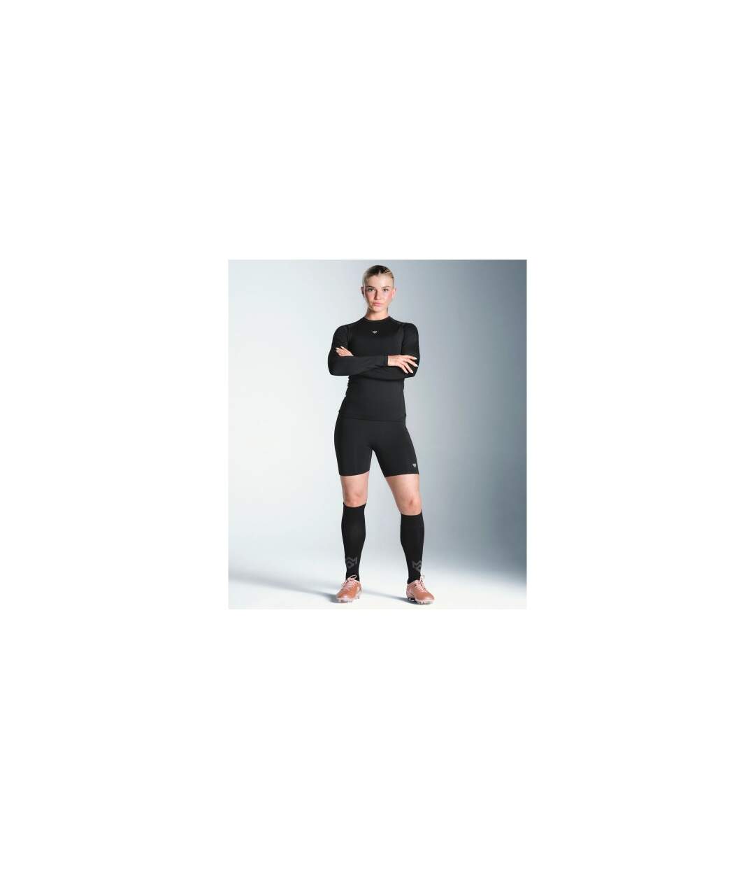 Womens/ladies Vai Base Layer Shorts Black Miss Kick-1