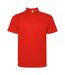 Mens Tormo Short-sleeved Polo Shirt Red Roly-1
