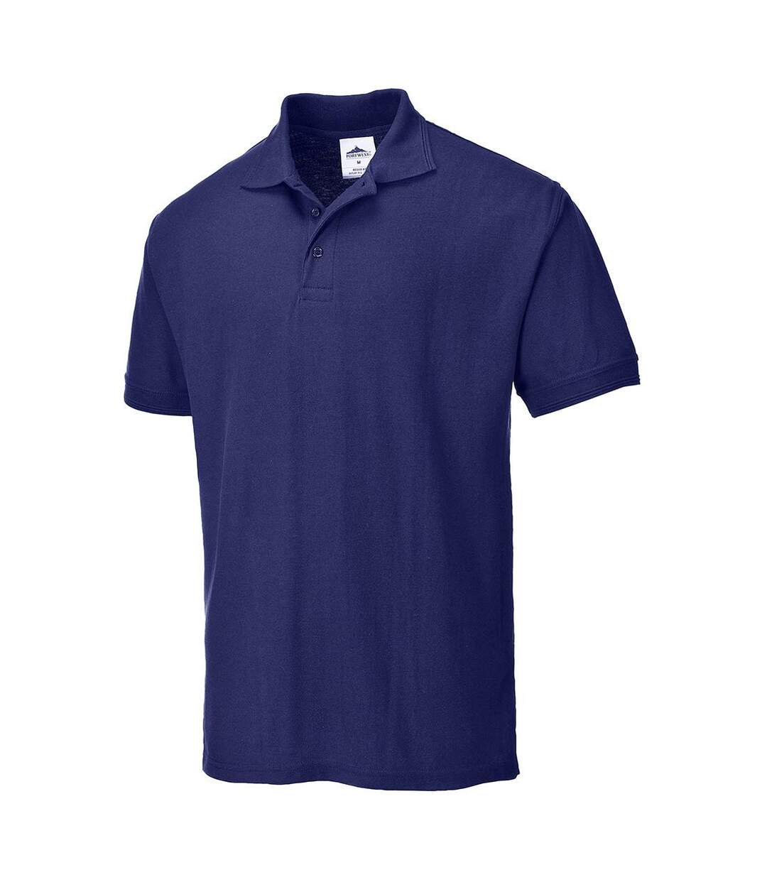 Mens naples polo shirt navy Portwest