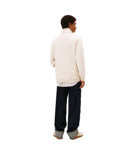 Sweat Motif/style Logo Timberland Homme Blanc Cassé Tommy Jeans