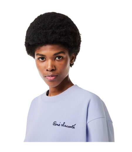 Sweat Motif/style Lettrage Femme Bleu Lacoste