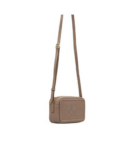 Sac à bandoulière taupe femme calvin klein jeans bold ck camera