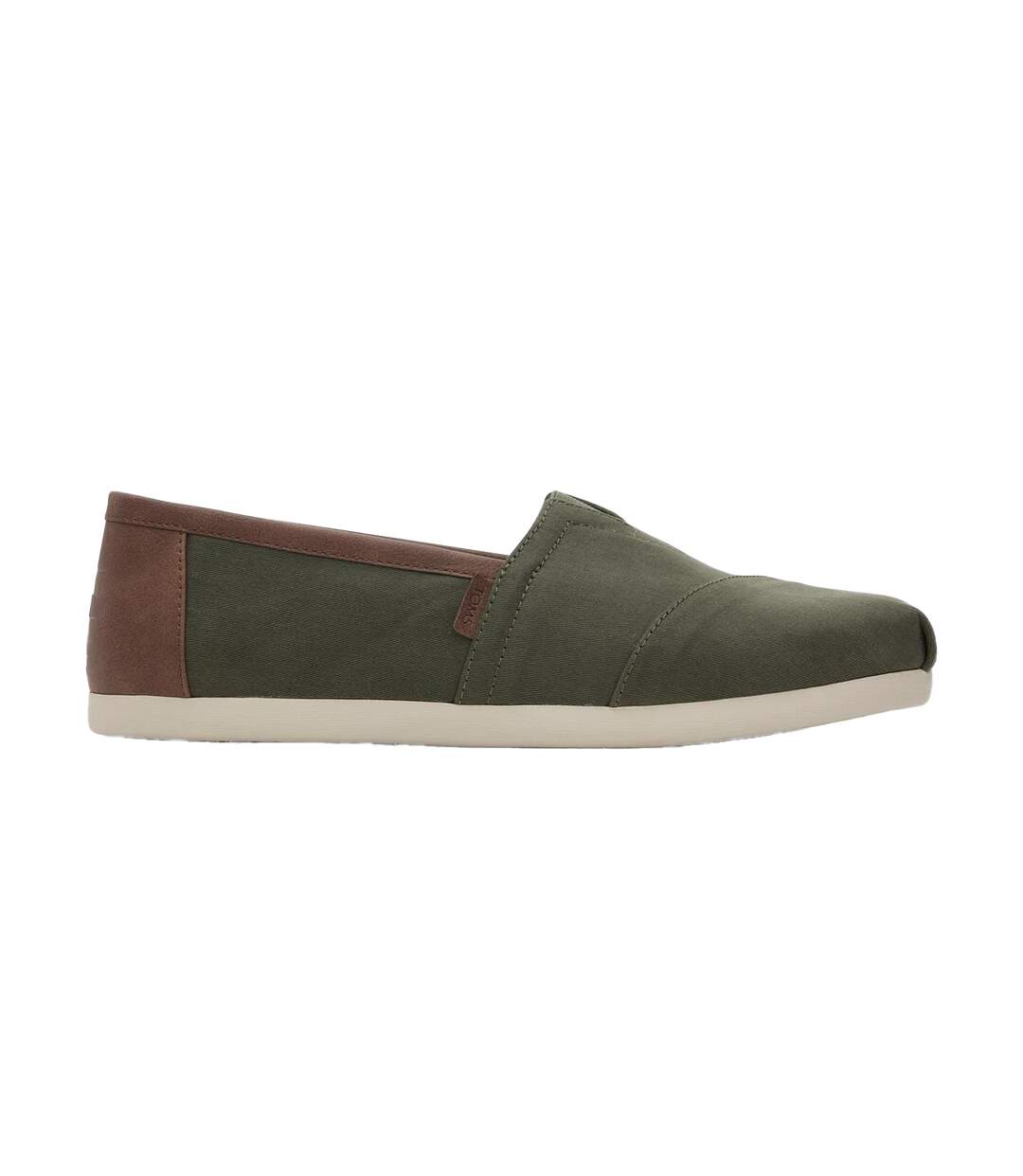 Mens Alpargata Cotton Blend Slip-on Espadrilles Dark Sage Toms-1