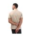Mens Teresina Checked Trim Polo Shirt Stone Weekend Offender-3