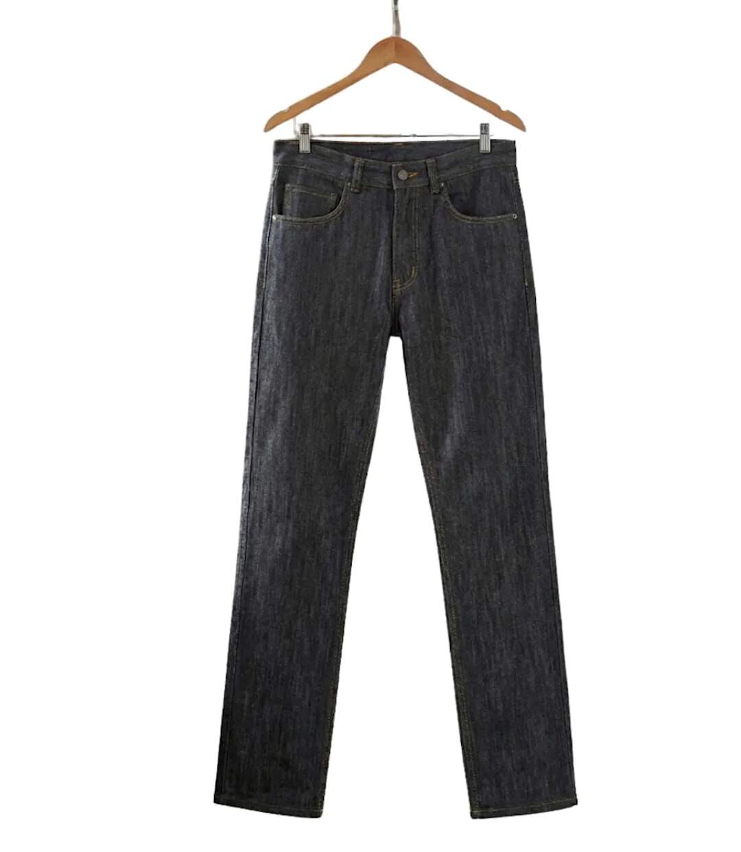 Jean Homme 5 Poches K-Dran Noir – 100% Coton Résistant & Coupe Intemporelle-3