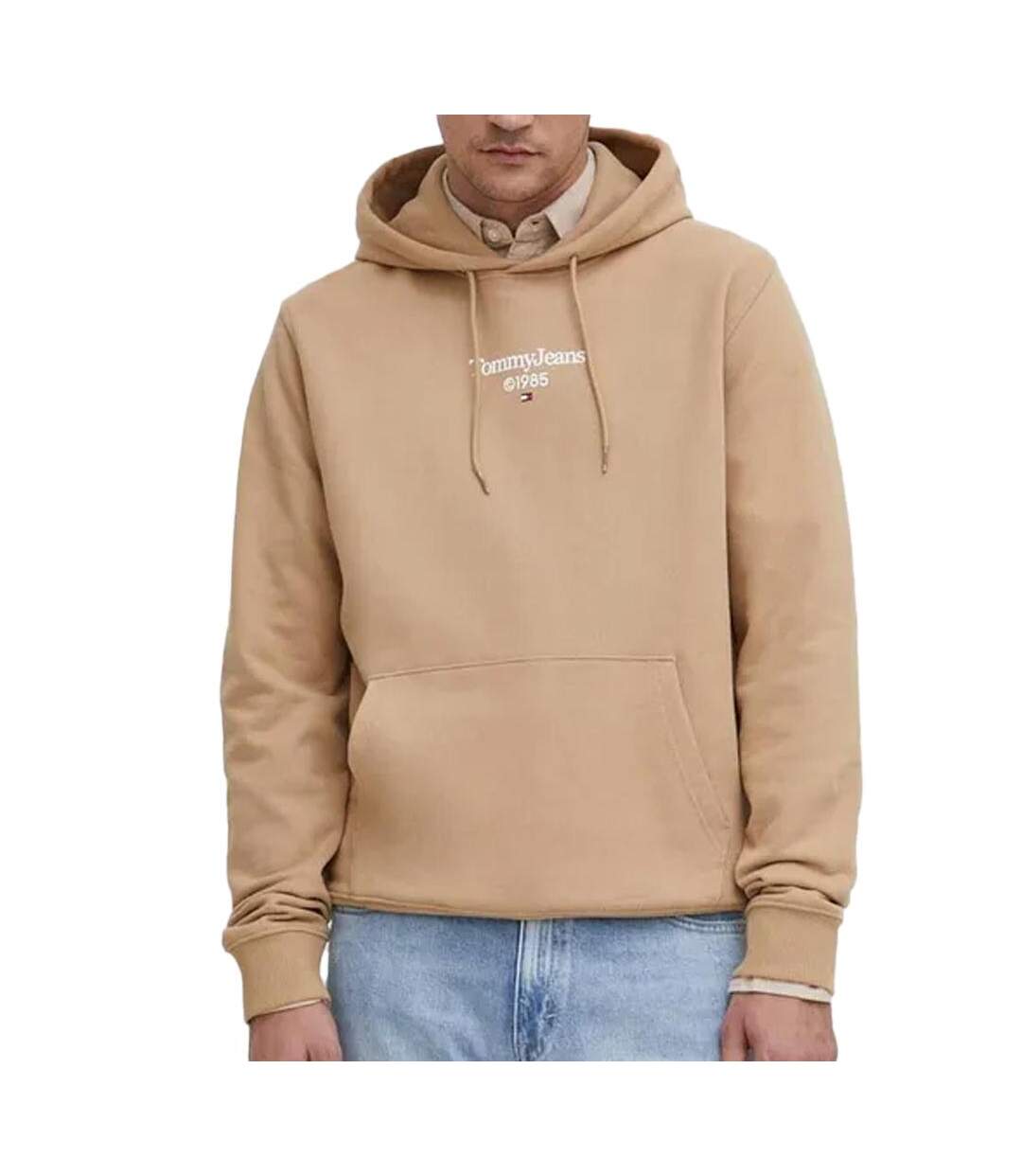 Sweat à capuche beige homme tommy hilfiger entry graphi-1