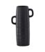 Vase Ondulé en Céramique Cent 25cm Noir-1