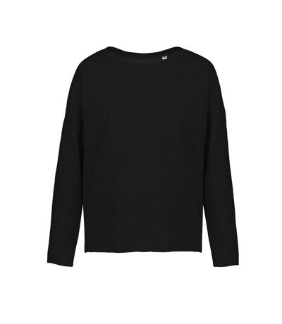 Kariban Womens/Ladies Oversized Sweatshirt (Black) - UTRW9431