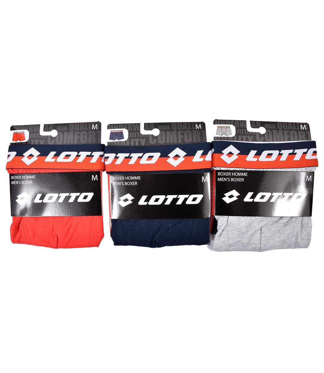 Boxer homme LOTTO Pack de 3 Boxers 0660