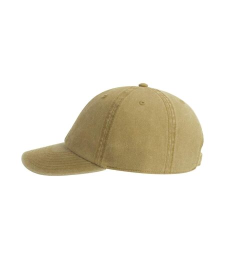 Atlantis Digg Pigment Dyed 6 Panel Cap (Khaki) - UTAB174