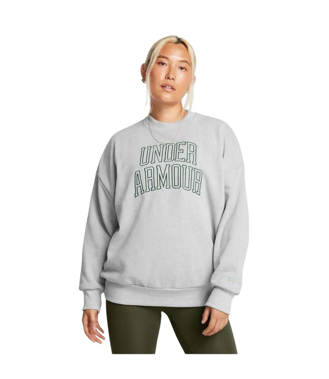 Sweat Icon Femme Gris Under Armour-2