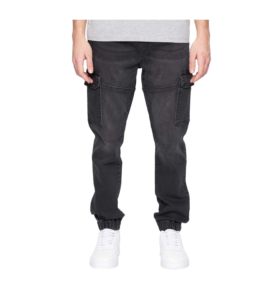 Jean à poches malimore homme noir Crosshatch-1