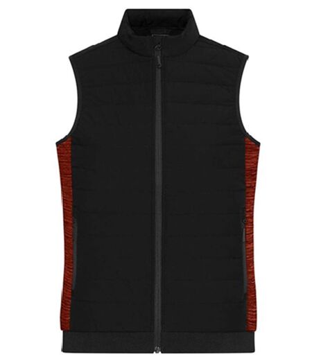 Bodywarmer de travail matelassé - Femme - JN1863 - noir et rouge