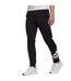 Mens Essentials Tapered Cuffed Jogging Bottoms Black Adidas-3