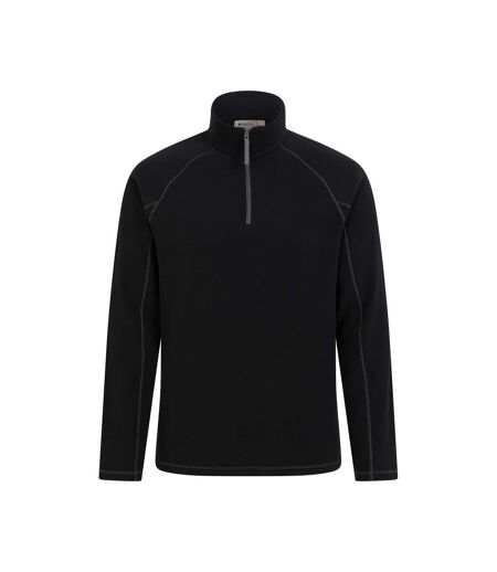 Mountain Warehouse Mens Ashbourne II Half Zip Fleece Top (Black) - UTMW3103