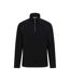 Mens ashbourne ii half zip fleece top black Mountain Warehouse