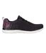 Womens/ladies virtue trainers black/pink Skechers-3