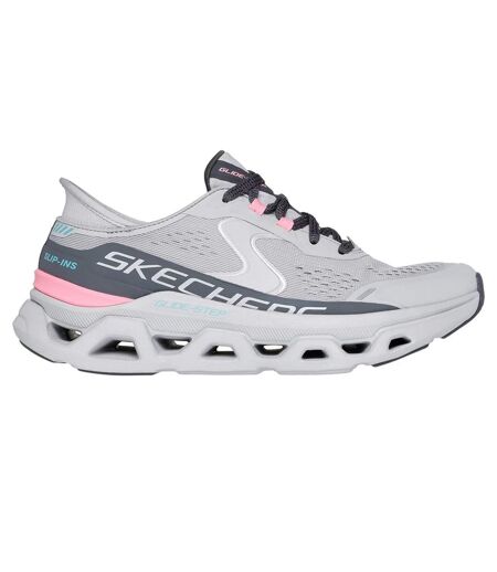 Womens/ladies glide step altus trainers grey/pink Skechers